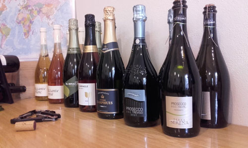 Degustace Prosecco, Champagne, Cava, Frizzante